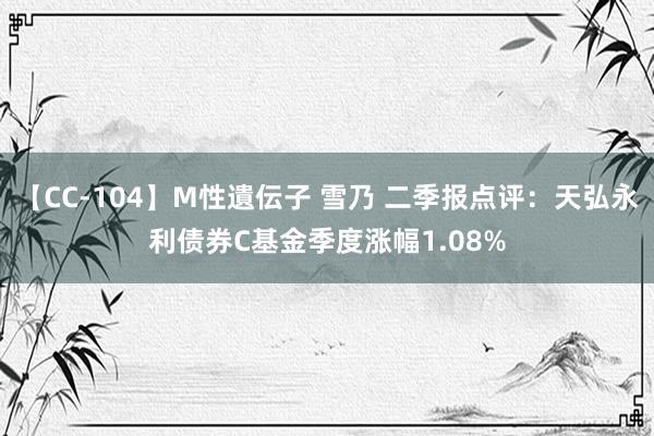 【CC-104】M性遺伝子 雪乃 二季报点评：天弘永利债券C基金季度涨幅1.08%