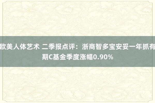 欧美人体艺术 二季报点评：浙商智多宝安妥一年抓有期C基金季度涨幅0.90%