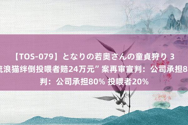 【TOS-079】となりの若奥さんの童貞狩り 3 美月 “男人被流浪猫绊倒投喂者赔24万元”案再审宣判：公司承担80% 投喂者20%